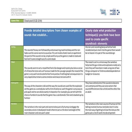 Ig1 task 2 analysis work sheet 5