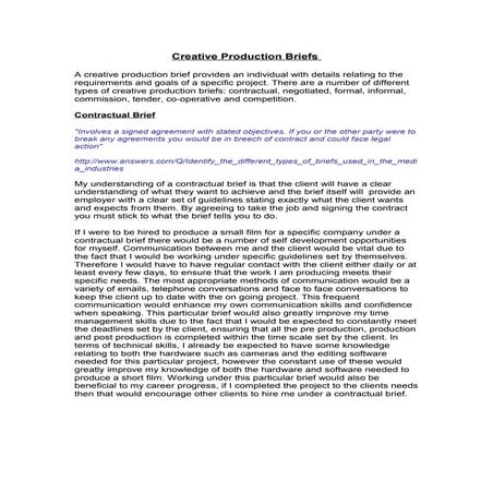 Ig5 task 1   creative production briefs