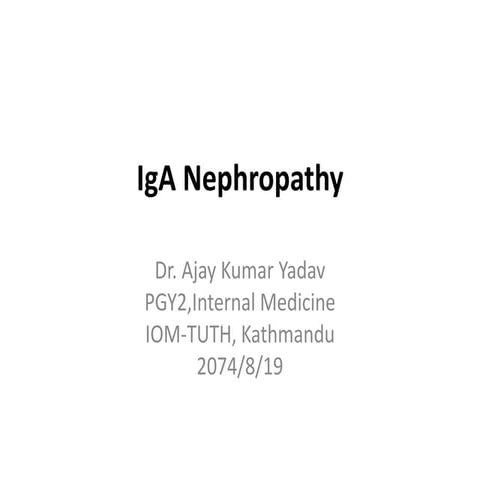 IGA Nephropathy