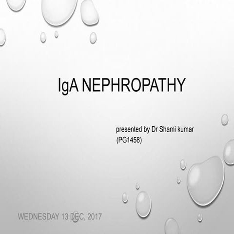 Ig A nephropathy
