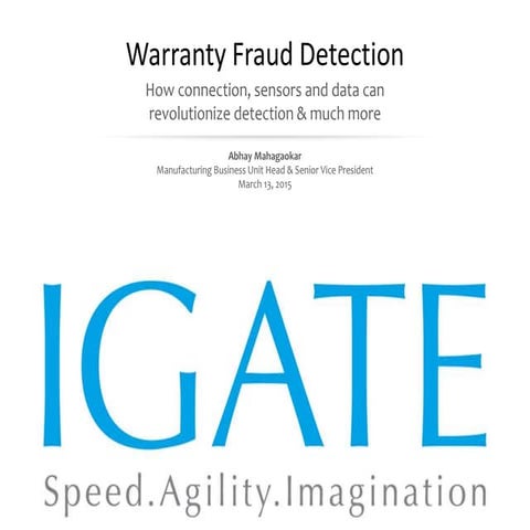 Warranty Fraud Detection