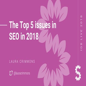 iGB - Top 5 issues in SEO - Link Building/PR 