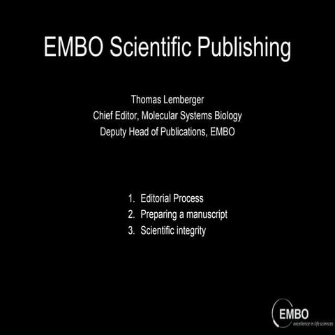 IGBMC -- Editorial Process