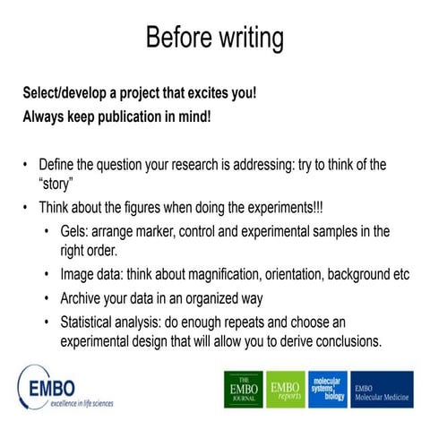 Preparing a manuscript