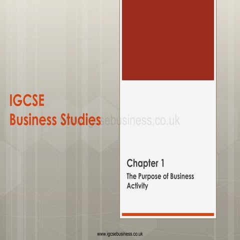 Igcse business studies grade 9