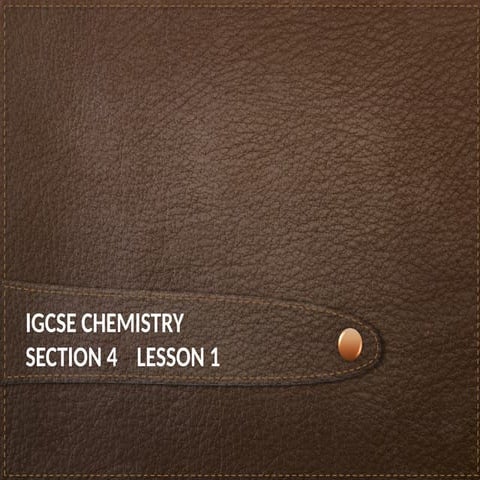iGCSE @  Chemistry on acid bases 1.presentation