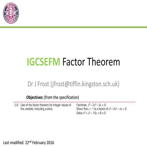 IGCSEFM-FactorTheorem.pptx