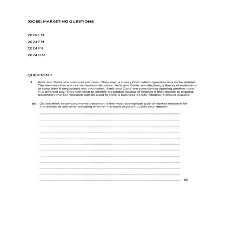 IGCSE MARKETING PRACTICE QUESTIONS 2023 -2025 .pdf