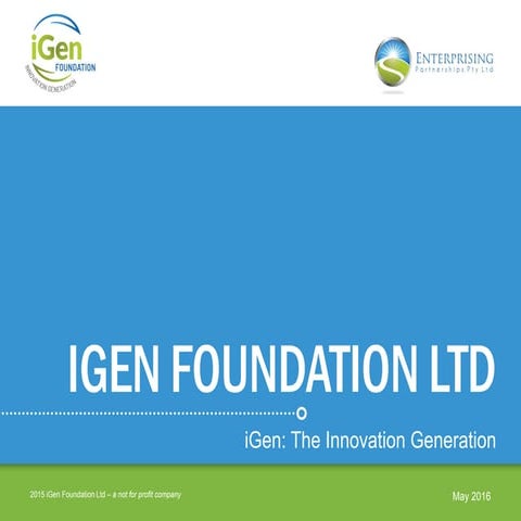 iGen Foundation Ltd promo