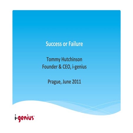 Igenius Prague - STARTUP project - June 11 | PDF
