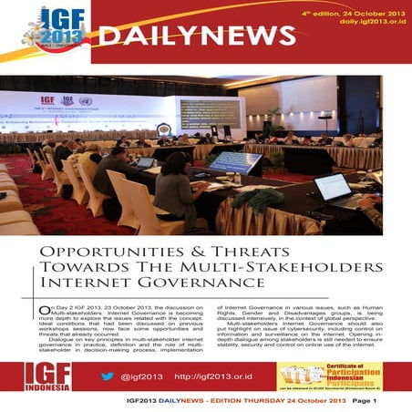 Igf 2013 daily news   edition 4