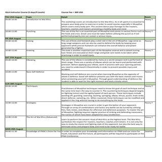 Igla instructor course schedule