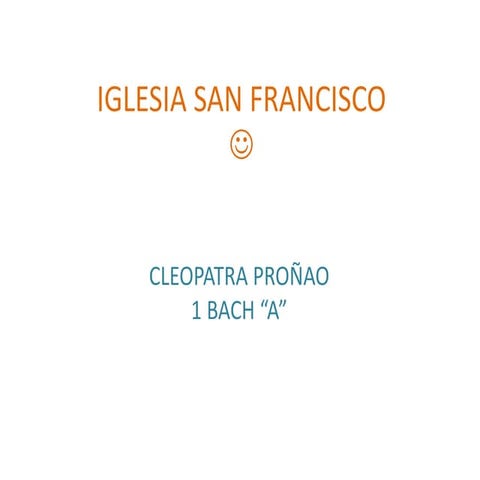 Iglesia san francisco