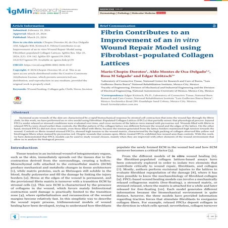 Improving Wound Repair with Fibrin and FPCL Technology