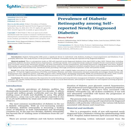 THE PREVALENCE AND IMPACT OF DIABETIC RETINOPATHY AMONG TYPE 2 DIABETES ...