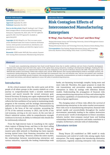 Analyzing Financial Risk Transmission in Networked Manufacturing Firms