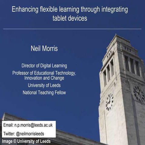 Mobile learning case studies from University of Leeds (Inside Government Mobi...