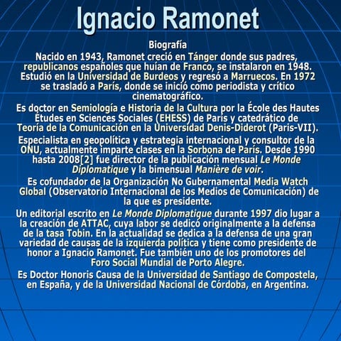 Ignacio ramonet | PPT