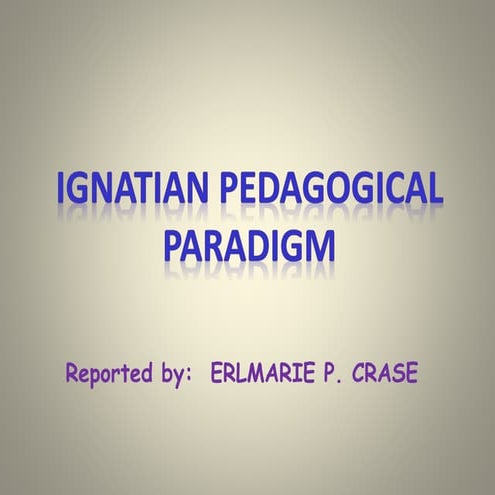Ignatian pedagogical paradigm