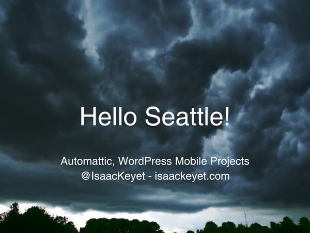 (Ignite) Mobile WordPress - WordCamp Seattle 2011