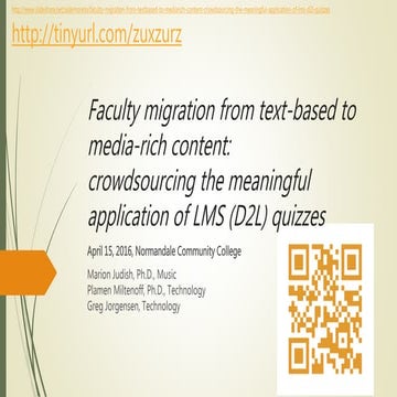 Faculty migration from text-based to media-rich content: crowdsourcing the me...