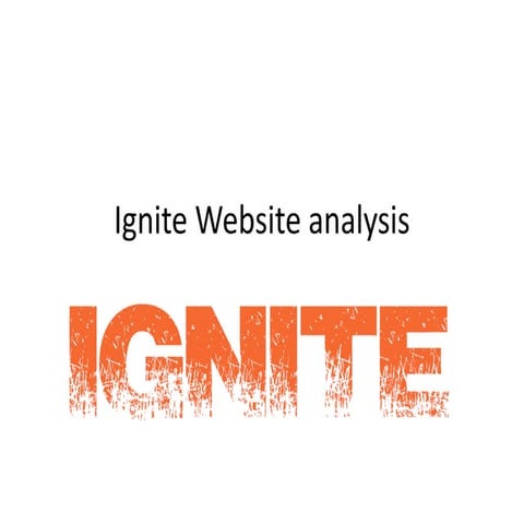 Ignite Website Analysis