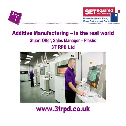 Ignite your rapid manufacture 3 tpd