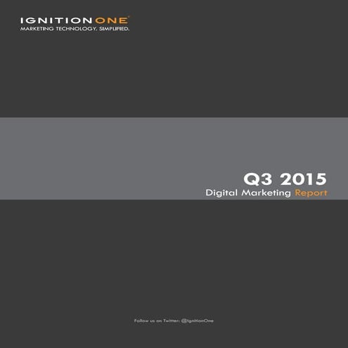 Ignition one - digital marketing report - Q3 2015