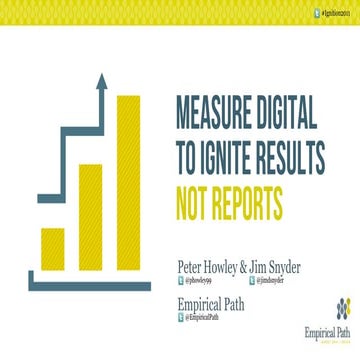 Measure Digital to Ignite Results, not Reports (BI)