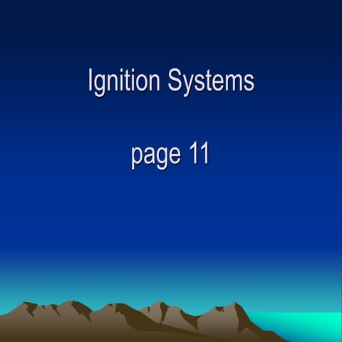 Ignition systems page 11