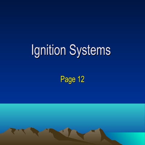 Ignition systems page 7 | PPT