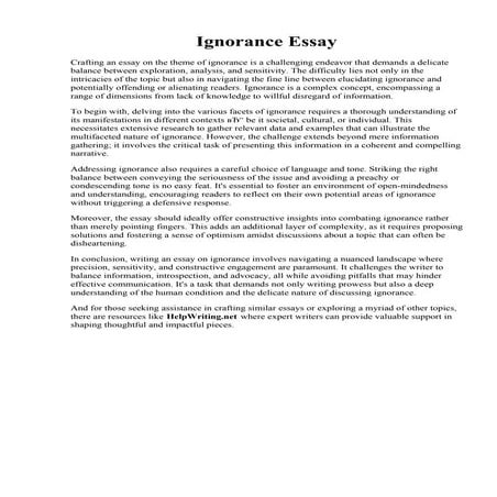 Ignorance Essay.pdf