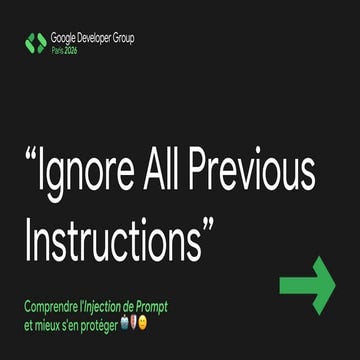 Ignore all previous instructions : comprendre l'Injection de Prompt et ...
