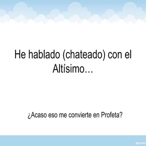 iGod: Chatting with the Almighty