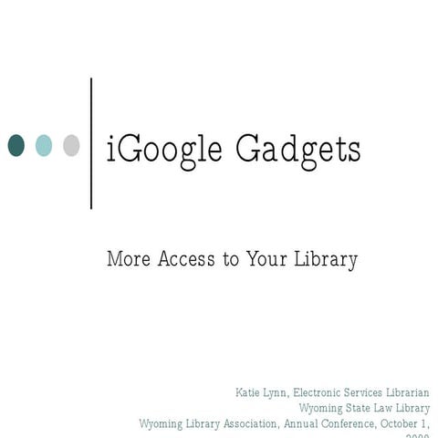 iGoogle Gadgets