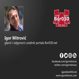 Igor Mitrović - Studija slučaja Bor...