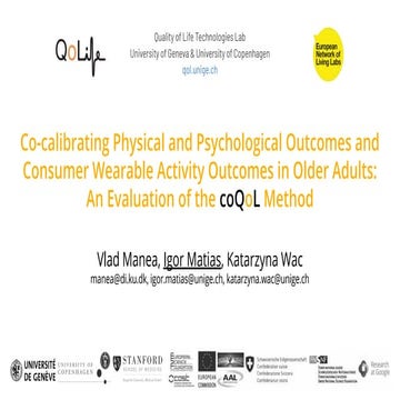 Co-Calibrating Physical and Psychological Outcomes and Consumer Wearable Acti...