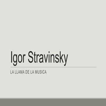 Igor stravinsky
