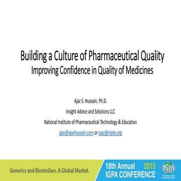 IGPA Building a Culture of Quality Ajaz Hussain_5 Sept 2015_Rferences min