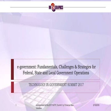 e-Government: Thoughts on Leveraging Technology for Organisational Excellence...