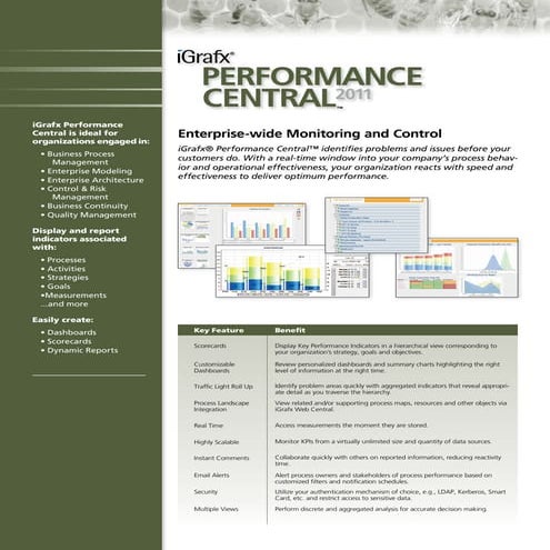 IGrafx Performance Central Brochure