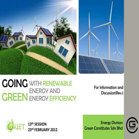 Integrating Energy Efficiency & Renewable Electricity | PDF