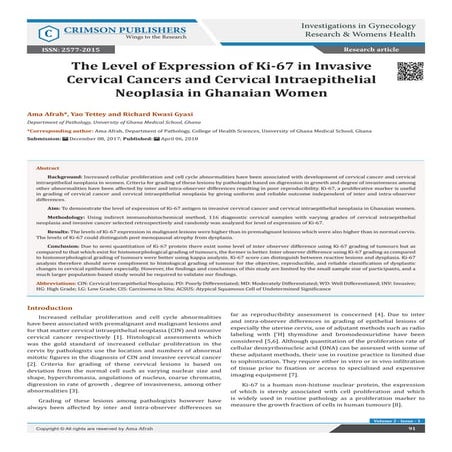 Screening Tests for Cervical Cancer Up-To-Date | PDF