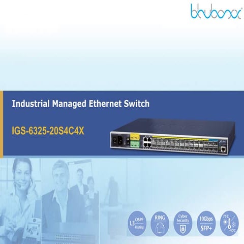 IGS-6325-20S4C4X Industrial Managed Ethernet Switch