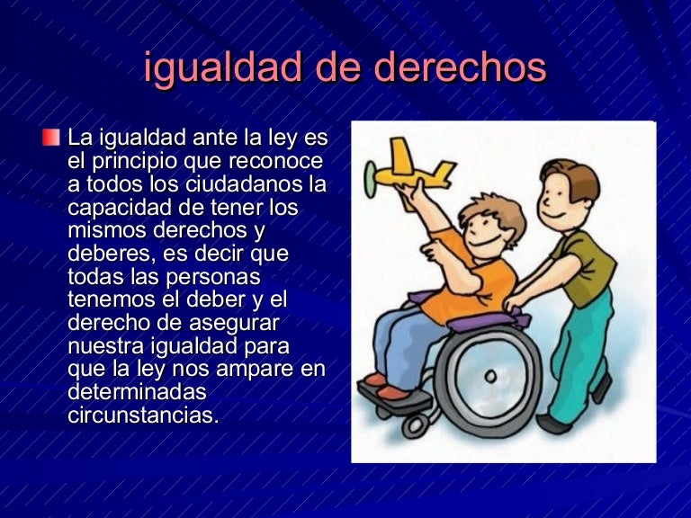 Igualdad de derechos ángela