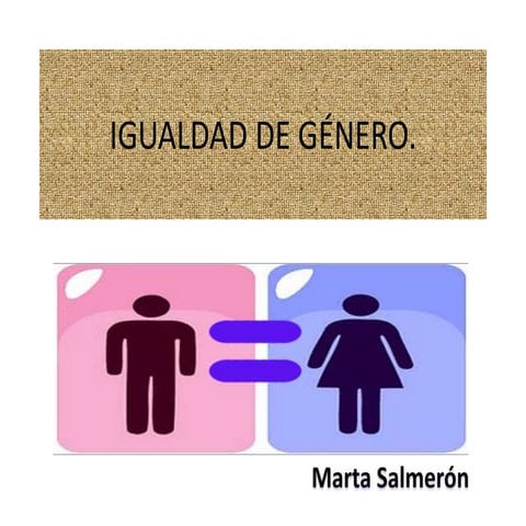 Igualdad de género pesentación