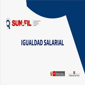 Igualdad salarial 2025 Sunafil miniter 2025 | PDF