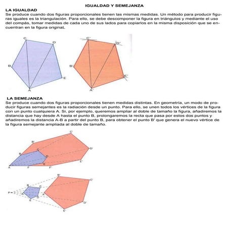 Igualdad y semejanza