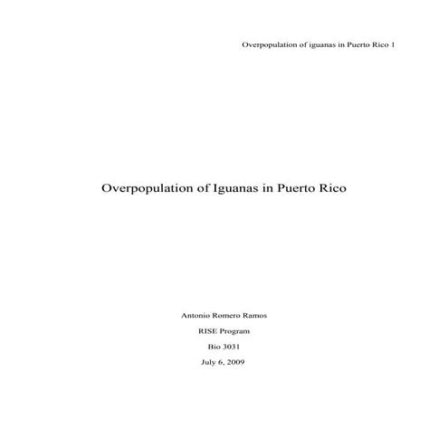 Iguanas In Puerto Rico