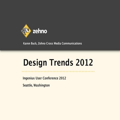 Web Design Trends 2012